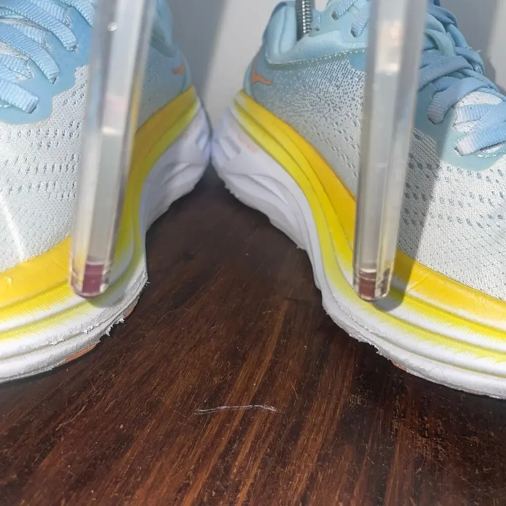 Hoka One One Bondi 8 Womens 6.5 B Shoes Blue Running Sneakers 1127952 SSCA - Picture 11 of 13